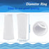 Tudomro 16 Pack 4 Inch Ring Filter Socks, 200 µm Aquarium Sump Filter Sock for Freshwater and Saltwater