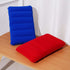 4Pack 16.5 10.5 Ultralight Inflatable Travel Pillow, Small Squared Flocked Fabric Air Pillow for Traveling, Holiday