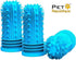 Pet Republique 360 (3-Count 1-Storage Degree Finger Toothbrush for Dogs and Cats Full Surround Silicone Bristles