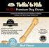 Fieldcrest Farms 9'' Natural Rawhide Alternative Knotted Bone for Dogs - 3 Count - Premium Digestible Chews