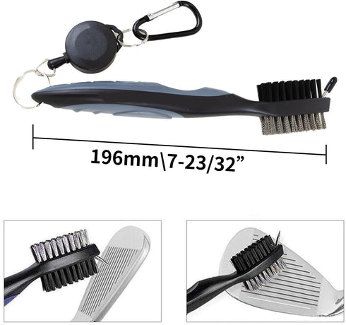 Lohas Creative 2 1 (2 Golf Club Brush and Golf Club Groove Cleaner in with Magnetic Keychain Oversized Golf Brush Head