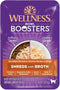 Wellness Bowl Boosters Grain Free Wet Cat Food Topper, Shredded Chicken Recipe in Broth, 1.75 Ounce Pouches (Pack of 12)