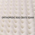 Patas Lague Checkered Orthopedic XXL Dog Bed for Extra Large Dogs, Waterproof with Removable Cover, Purple (48''X30'')