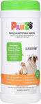 Protex PawZ SaniPaw Odor Eliminating Dog Paw Wipes (60 Wipes) - Cleansing Grooming Wipes, Safe Lickable Ingredients