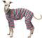Basic Soft Dog Pajamas for Small Dogs - Stretchable Onesie Dog Jammies, Dog Shirt Bodysuit (Large, Stripe Gray)