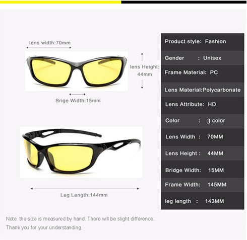 Long Keeper Polarized Sport Sunglasses for Men Women - Cycling, Running, Driving, Night Vision