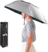 Luwint Head Umbrella Hat, Compact Folding Hands-Free Hat Umbrella for Adults, 36 Inch, Rain Sun Protection