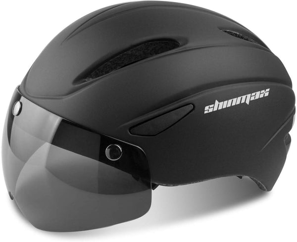 Shinmax Bike Helmet for Men Women - Adjustable Bicycle Helmet with Detachable Magnetic Goggles for Road Biking