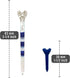 Zario Golf Tees 3 1/4 inch with 1 1/2 inch Combo, Near Unbreakable Plastic Golf Tees - 50 Count