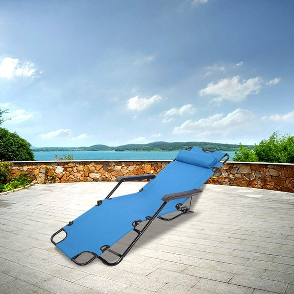 myoihomora Patio Recliner Lounge Chairs,Portable Folding Reclining Chair,Reclining Camping Chair,Outdoor Folding Chaise Lounge