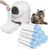 Rastalola 120 Pack Cat Litter Bags with Drawstring, Compatible with Litter Box Robot
