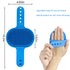 2 Pack Dog Grooming Brush, Cat Bath Soothing Massage Rubber Brush with Adjustable Ring Handle for Long and Short Hair