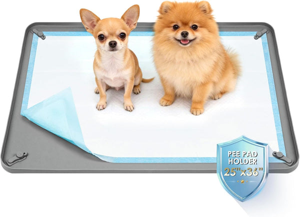 Greatbond Pee Pad Holder for Dogs,25 x 36 Inch Dog Potty Tray with