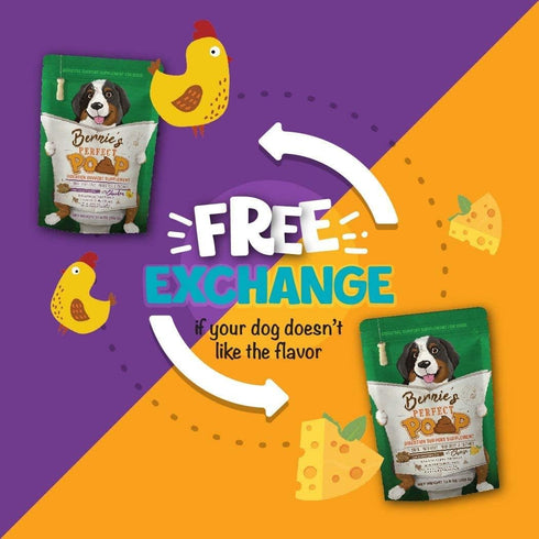 Perfect Poop Digestion & General Health Supplement for Dogs: Fiber, Prebiotics, Probiotics & Enzymes for Digestive