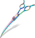 7" Downward Curved Dog Grooming Scissors - Safety Shears for Grooming Face and Paws, Trimming Shears for Dogs and Cats