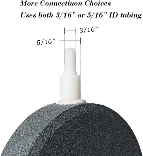 Quickun 4 Inch 6 Inch Updated Crazy Air Disc Stone Cylinder Bubbler for Aquarium Fish Tank
