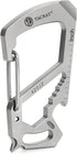 TACRAY Stainless Steel Carabiner Keychain Clip, Anti-Lost Quick Release, Multitool Keychain with Bottle Opener