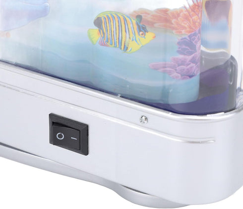 Generic Fake Fish Tank Baby Aquarium, Mini Crib Aquarium Lamp, Artificial Moving Lifelike Mini Aquarium Lamp