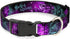 Dog Collar Plastic Clip, Harley Quinn Pow Aiming Poses Joker, 11 to 17 Inches, 1.0 Inch Wide