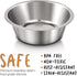 PEGGY11 Deep Stainless Steel Anti-Slip Dog Bowls, 2 Pack, 3 Cups