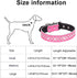 Rhinestones Dog Collar, Adjustable Sparkly Crystal Studded Genuine Leather for Small and Medium Breeds (M, Pink)