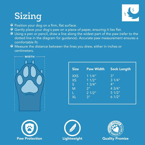 RC Pet Products Sporty PAWks Anti-Slip Dog Socks, Stylish and Functional Protective Socks for XX-Small Dogs