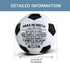 Uloveido High Performance Traditional Black White Soccer Ball, Birthday Christmas Gift for Son Daughter Grandson