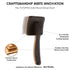 4-in-1 Wooden Slicker Brush for Dogs, Dog Brush Grooming Kit for Doodles Goldendoodles & Poodles - Gently Removes Loose