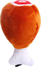Dreamxue Chicken Leg Plush Pet Toy Puppy Dog Cat Squeak Chewing Interactive Toy