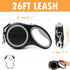 26Ft Retractable Dog Leash, Heavy Duty Great Leash for Dog up to 110 lbs, Anti-Slip Rubberized Handle, One-Handed Brake, Strong Nylon Tape, Tangle Free——MK-DEF