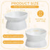 4 Pieces Plastic Tilted Elevated Cat Bowls White Raised Cat Food Bowls Cat Water Bowl Cat Dish Cat Elevated Feeding Bowl for Flat Faced Cats Kitten Kitty Pets Supplies