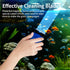 LYCLEAN 2 0.4-0.6 Inch Magnetic Fish Tank Glass Cleaner, Dual-Blades Algae Scraper Glass Cleaner Scrubber