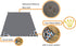 Outdoor Blanket (71" x 55"), Compact Lightweight Sand Proof Pocket Blanket for Beach, Hiking, Travel, Camping