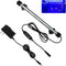 iKefe 11" White & Blue Submersible LED Aquarium Fish Tank Light with Timer, Dimmable for Saltwater and Freshwater