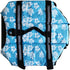 Dog Life Jacket Easy-Fit Adjustable Belt, Pet Swimming Safety Swimsuit with Reflective Stripes (XS, Flowers & Blue)