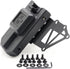 Tactical Tourniquet Holder for Gun Holster Adapter Mount, Aluminum QLS Police Gear Accessories for 3-Hole Right Holster
