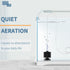 Pawfly Aquarium Nano Bio Sponge Filter, Quiet Foam Filter for Betta Fry Shrimp and Small Fish Tank up to 10 Gallon