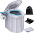 FENNIDICE Portable Toilet for Camping with Pop-Up Privacy Tent, 14.5'' Portable Potty for
