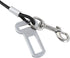 Mogoko Chew Proof Dog Car Seatbelt Safety Restraint, Stainless Steel Dog Leash, S Size, 24 inch