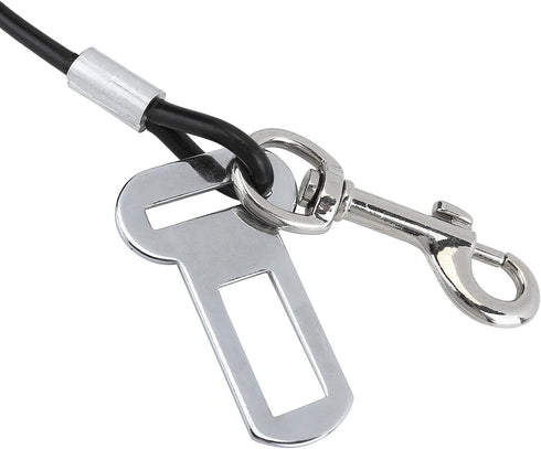 Mogoko Chew Proof Dog Car Seatbelt - Safety Restraint Pet No-Chew Tether Cable - L Size, 40 inch
