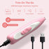 Dog Paw Trimmer, Portable Pink Clippers with LED Lights, Low Noise Rechargeable Cordless Grooming Hair Removal