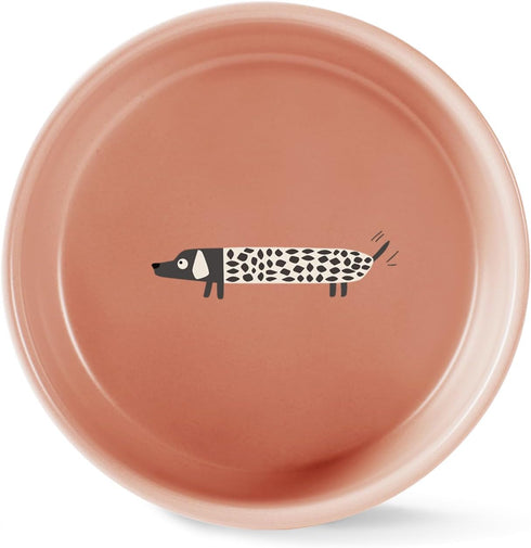 Fringe Studio George The Dog Medium Stoneware Pet Bowl, PetShop Collection (479009)