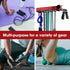 Home Gym Storage Accessory Rack - Organizer with 8 Steel Hooks for Workout Gear, Fitness Resistance Bands