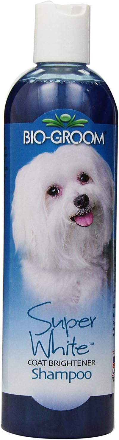 Bio-Groom Super White Dog Shampoo, Whitening Pet Shampoo, Cruelty-Free, Made in USA, Coat Brightener, 12 fl oz 3-Pack