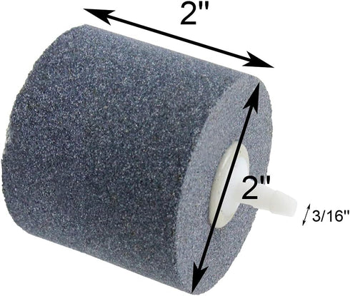 AQUANEAT 2 Pack Aquarium Air Stones, 2x2 inch Aerator Bubble Diffuser, Air Pump Accessories for Hydroponic, Pond