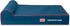 Replacement Outer Cover Only for Orthopedic Memory Foam Dog Bed - Washable Oxford Fabric, Large (Blue with Red Piping)