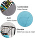 RIOUSSI Guinea Pig Hideout, Hideaway Corner Fleece Toys Cage Accessories with Reversible Sides, Geo/Gray+Blue x 1