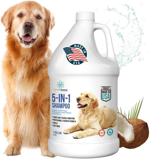 Gallon Bottle - 5 in 1 Dog Shampoo - Groomers Choice -