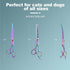 7 Inch 5-in-1 Set, GLADOG Professional Dog Grooming Scissors Kit, Titanium Coated Pet Grooming Shears Heavy Duty