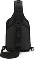 Backpack Pack Pack Tactical Sling Bag for men,Shoulder Molle Assault Range Bags Chest Day Diaper Bag (Black)